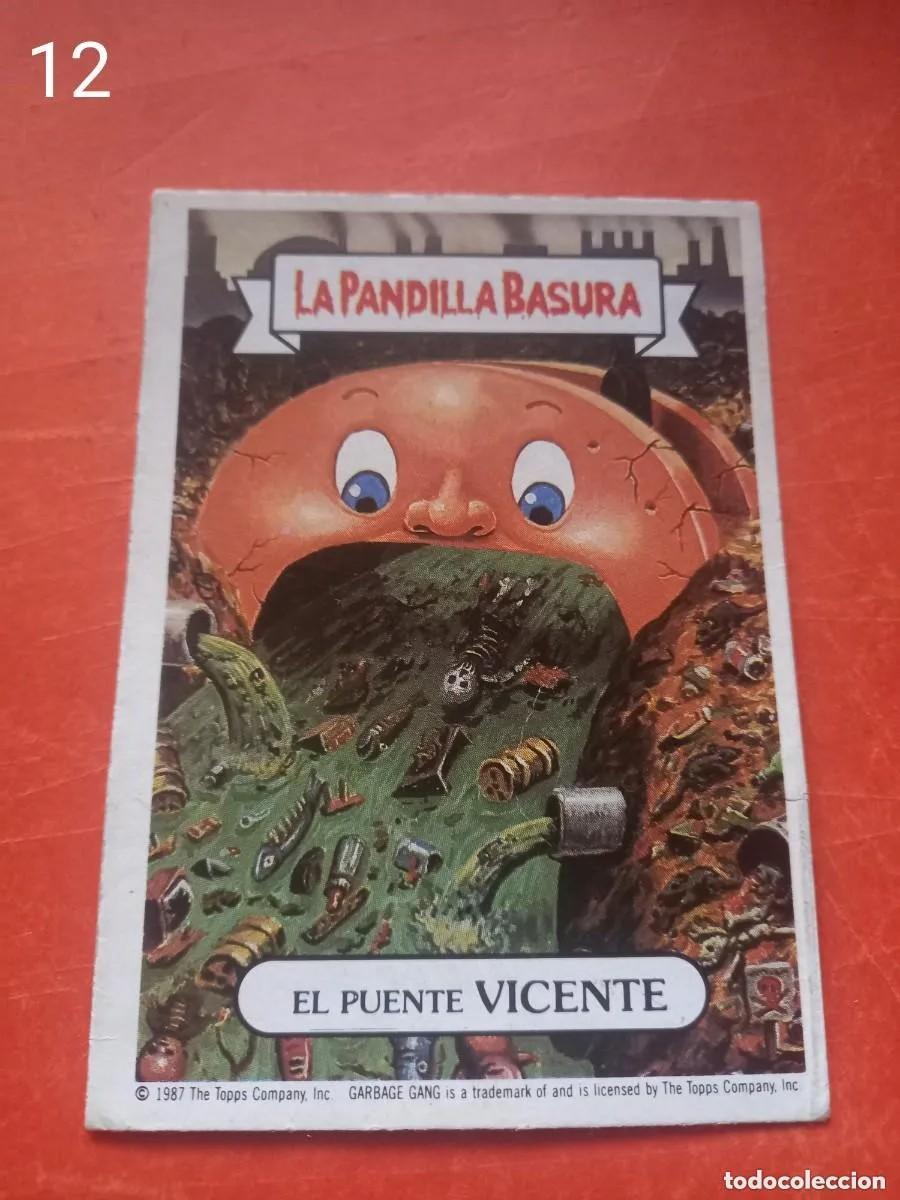 Coleccionismo Cromos antiguos: Cromo n.12 la pandilla basura (album azul) sin pegar