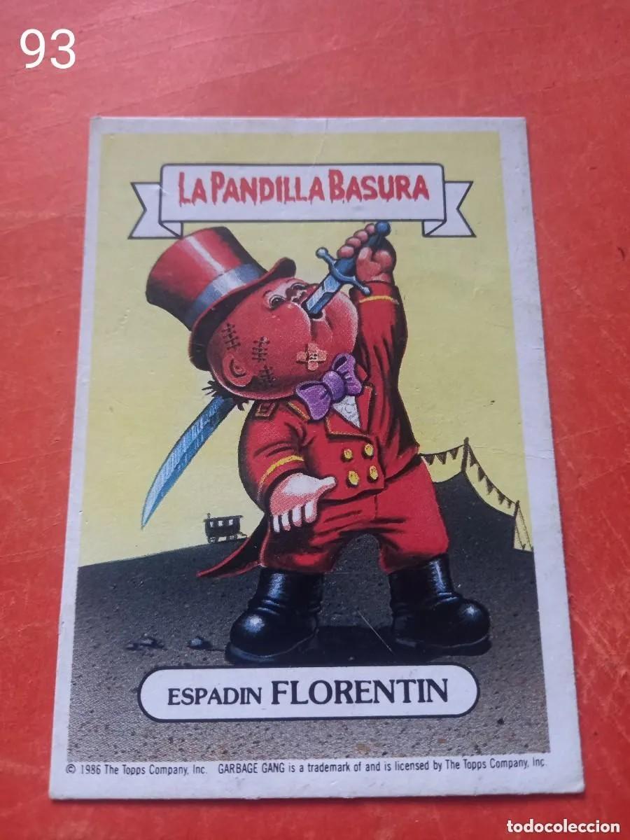Coleccionismo Cromos antiguos: Cromo n.93 la pandilla basura (album azul) sin pegar