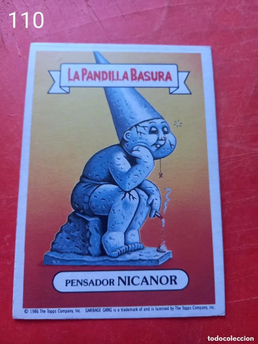 Coleccionismo Cromos antiguos: Cromo n.110 la pandilla basura (album azul) sin pegar