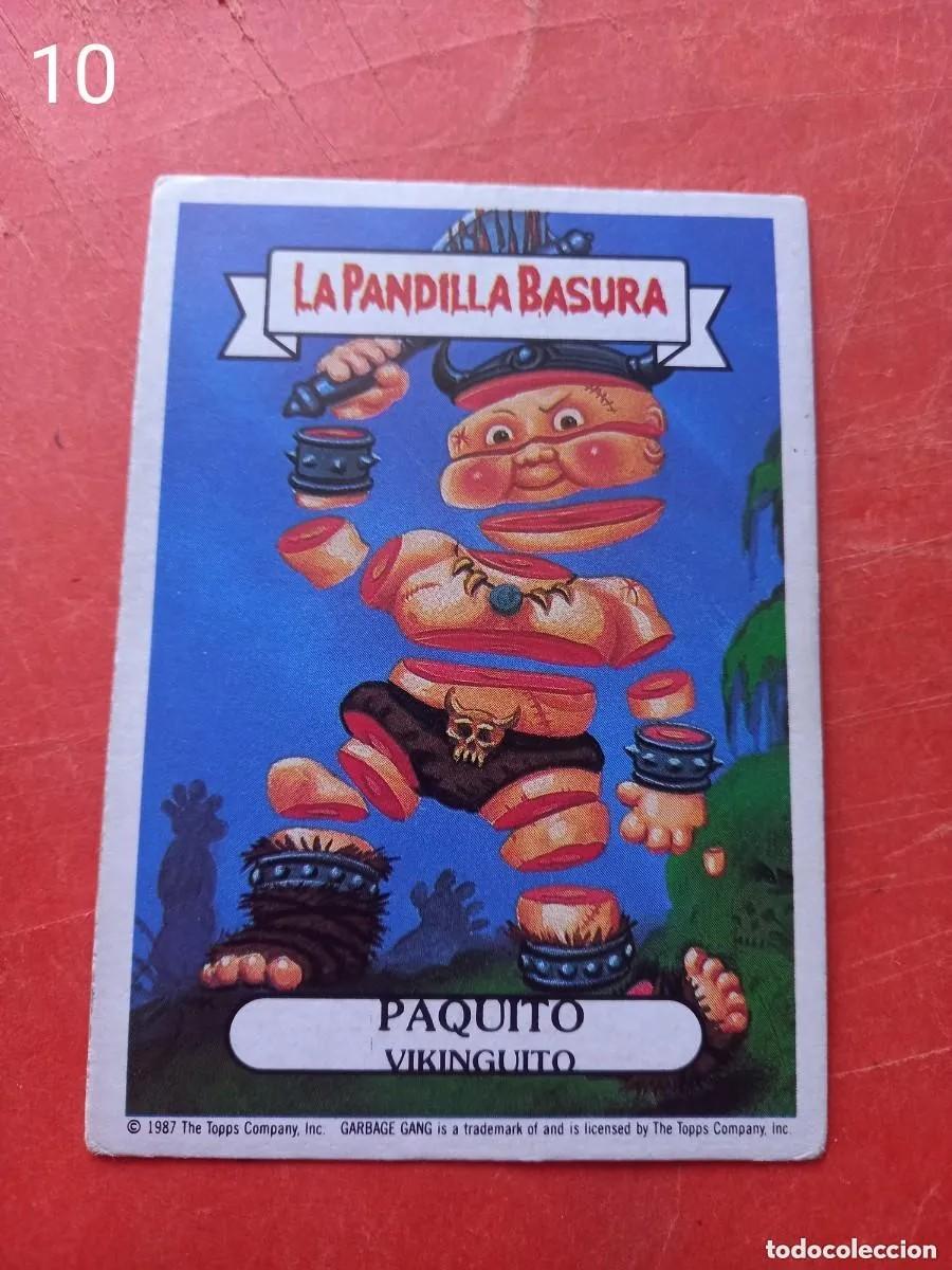Coleccionismo Cromos antiguos: Cromo n.10 la pandilla basura (album azul) sin pegar