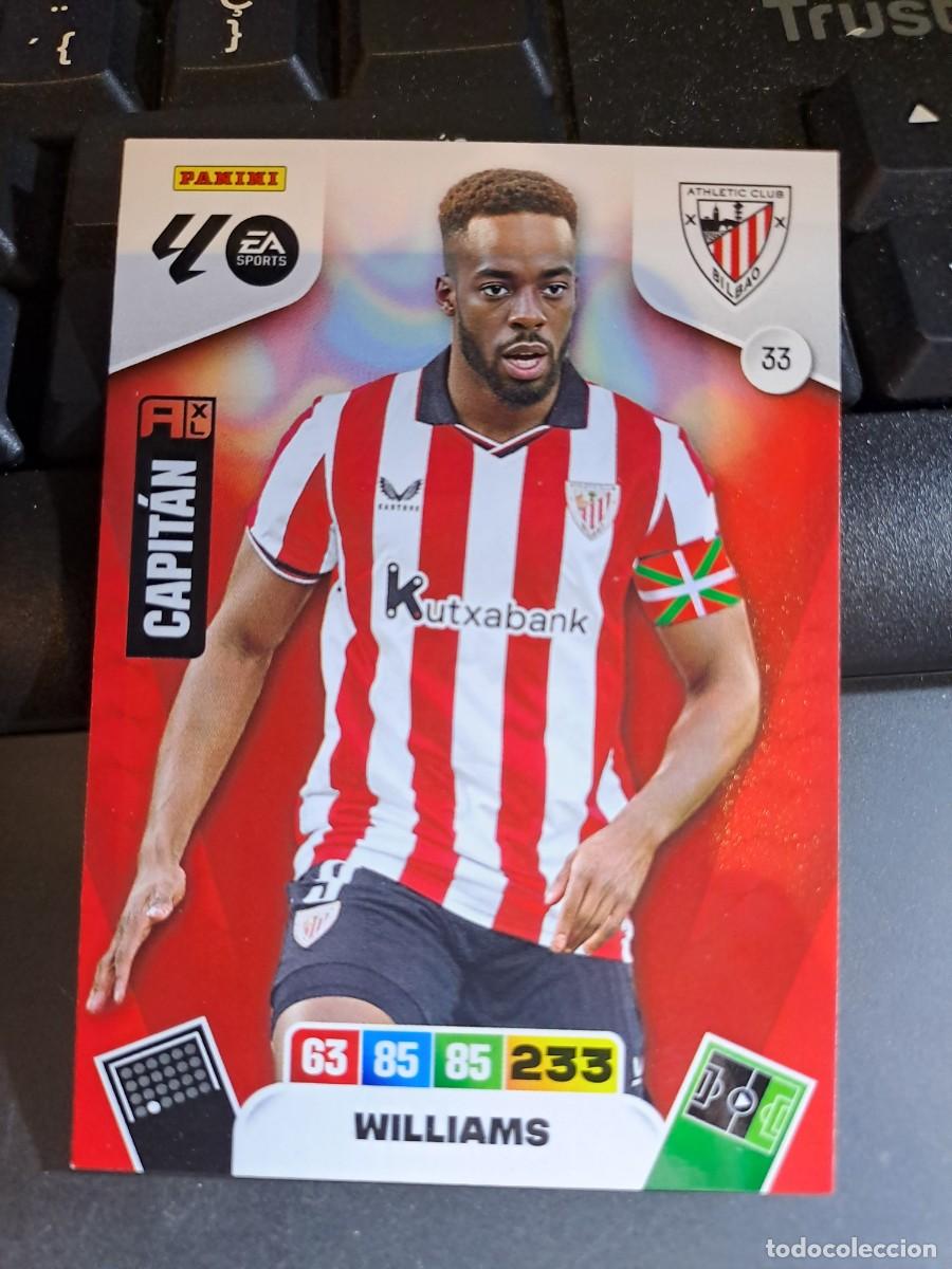 Coleccionismo Cromos antiguos: ADRENALYN XL WILLIAMS 33 ATHLETIC CLUB DE BILBAO CROMO LIGA 2025 2026 25 26 PANINI