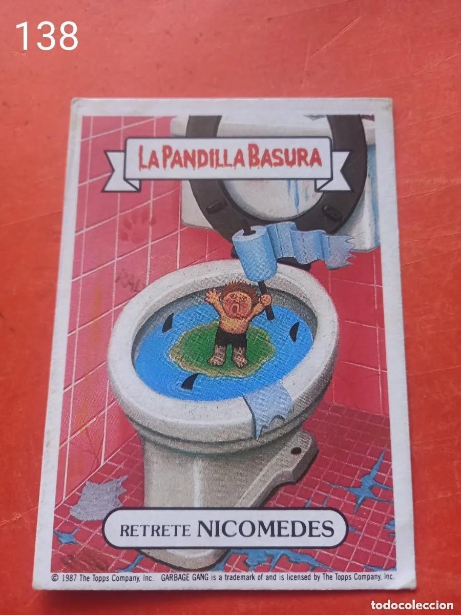 Coleccionismo Cromos antiguos: Cromo n.138 la pandilla basura (album azul) sin pegar