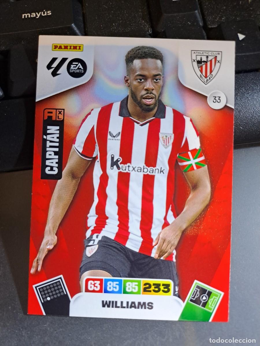Coleccionismo Cromos antiguos: ADRENALYN XL WILLIAMS 33 ATHLETIC CLUB DE BILBAO CROMO LIGA 2025 2026 25 26 PANINI