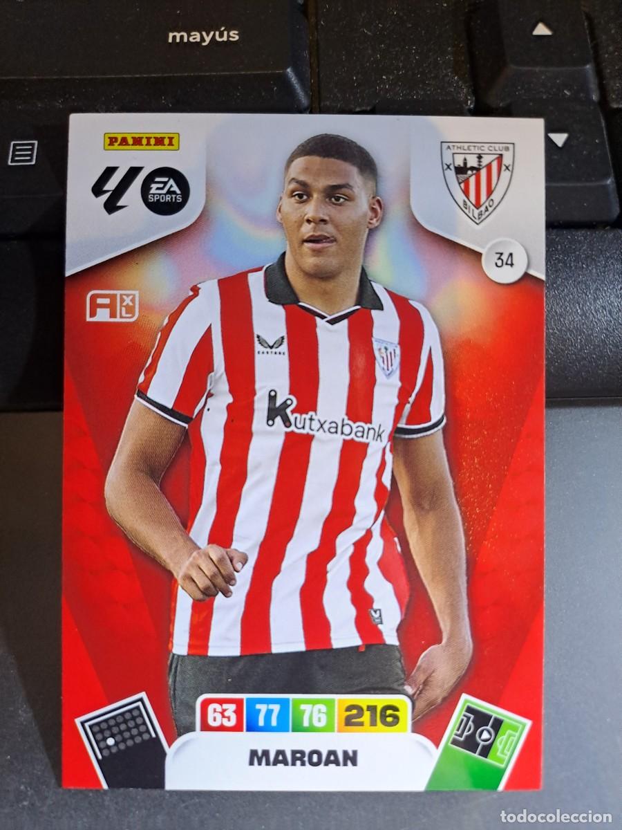 Coleccionismo Cromos antiguos: ADRENALYN XL MAROAN 34 ATHLETIC CLUB DE BILBAO CROMO LIGA 2025 2026 25 26 PANINI
