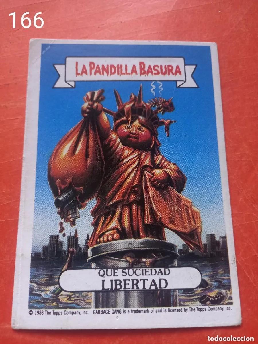 Coleccionismo Cromos antiguos: Cromo n.166 la pandilla basura (album azul) sin pegar