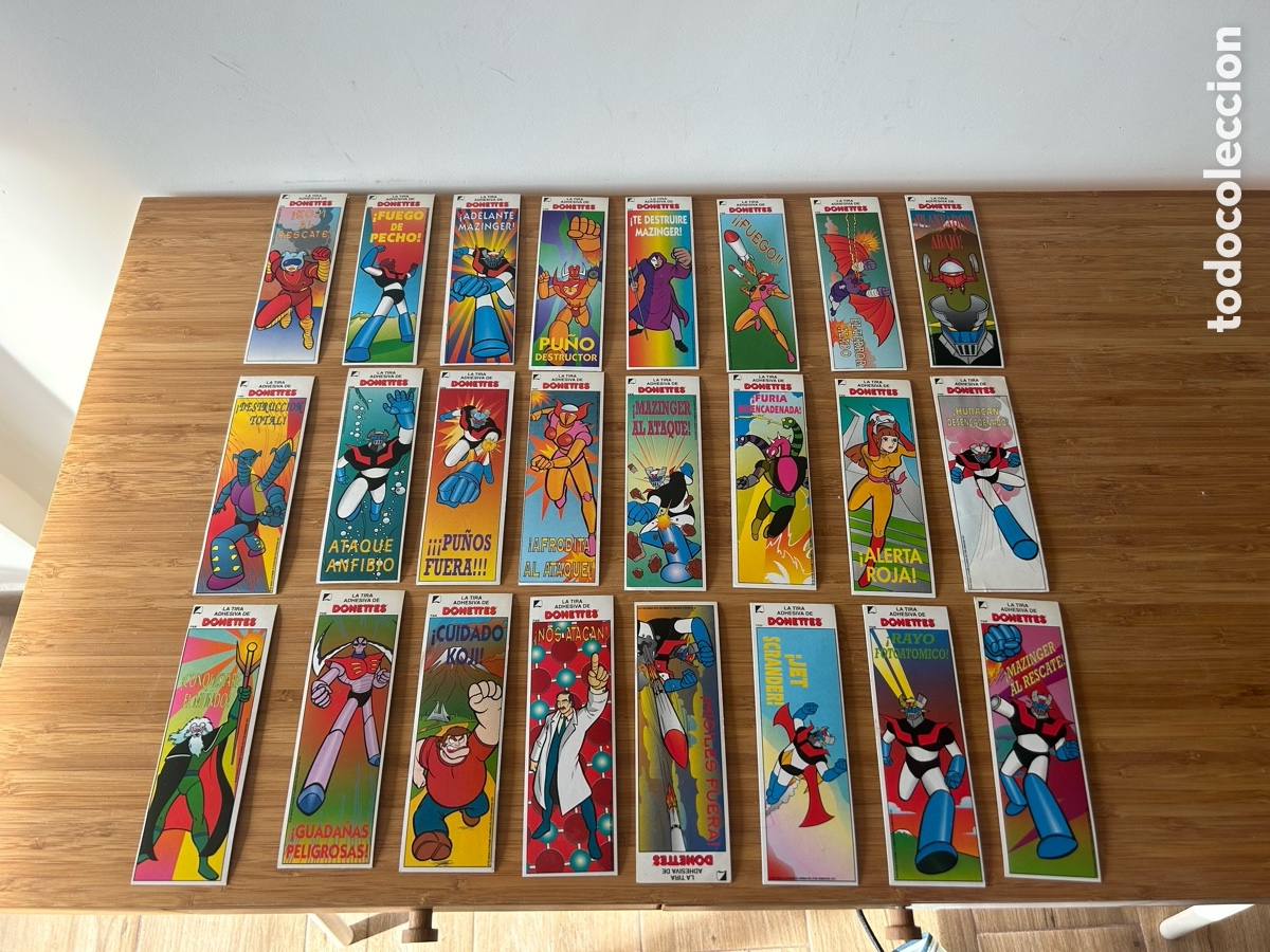 Coleccionismo Cromos antiguos: Mazinger donettes colecci&oacute;n completa