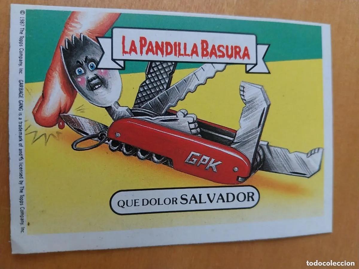 Coleccionismo Cromos antiguos: Cromo n.174 la pandilla basura (album azul) sin pegar