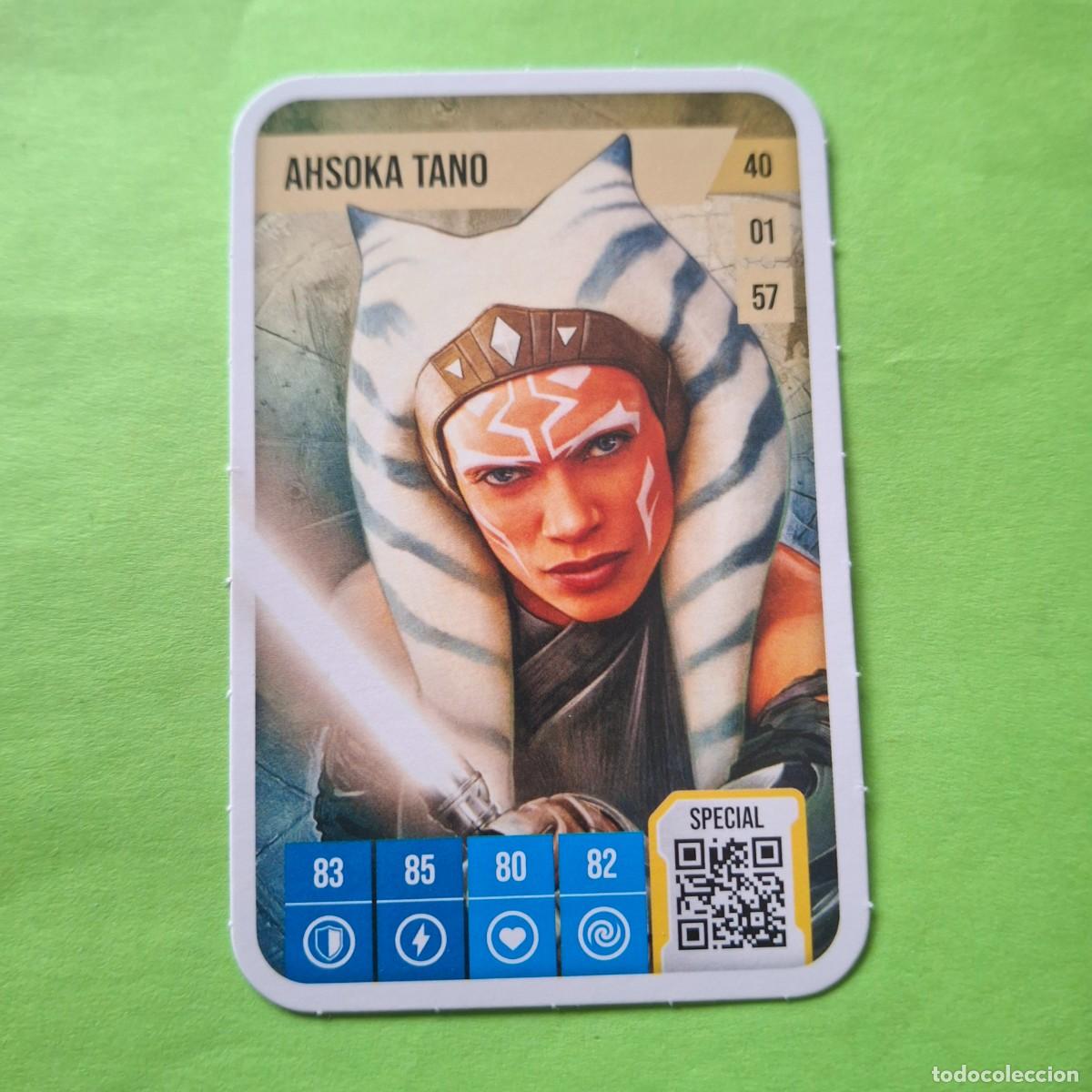 Colecionismo Cromos antigos: STAR WARS PUISSANTE EST LA FORCE - AUCHAN 2025 FRANCIA - CARTA CROMO CARD - 40 AHSOKA TANO