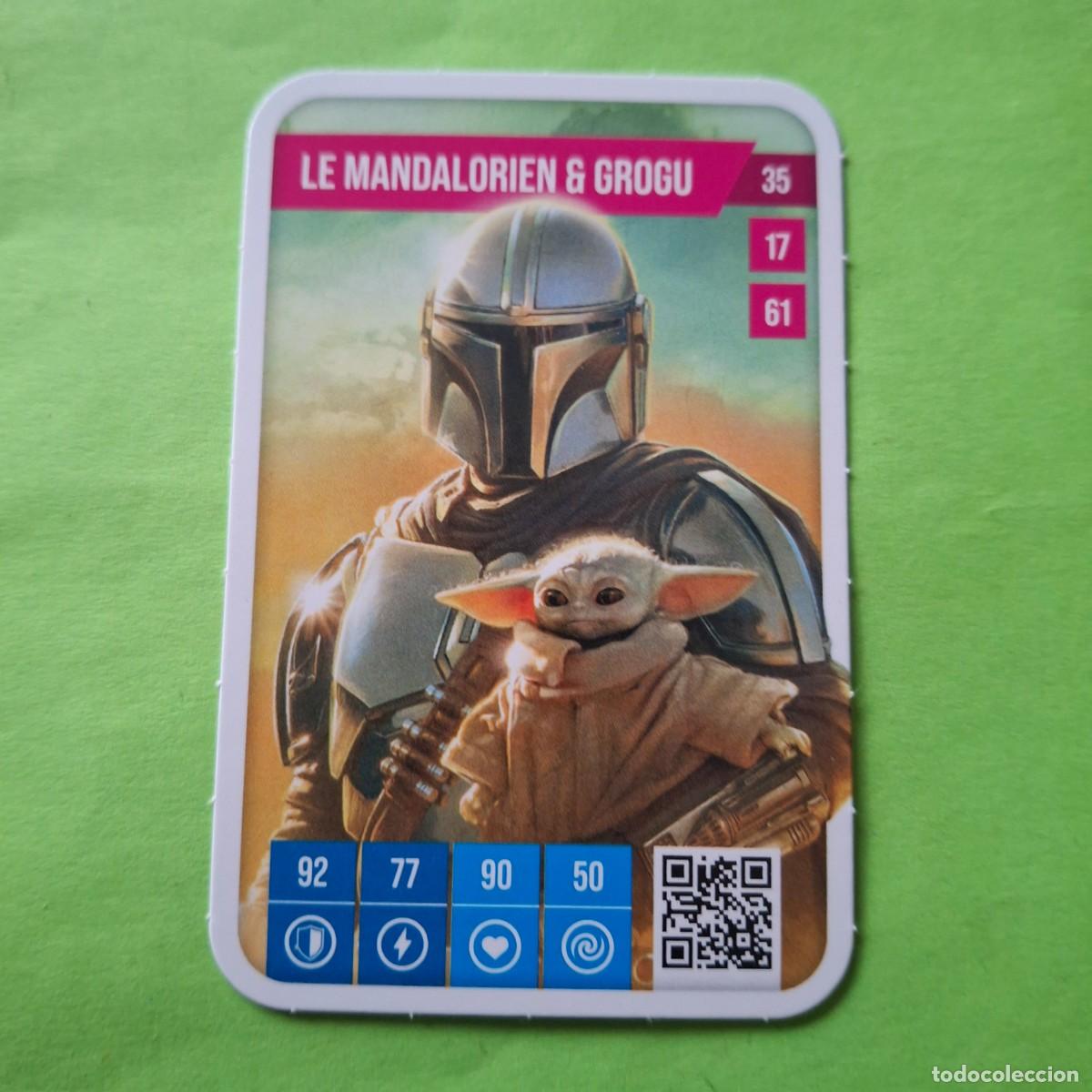 Colecionismo Cromos antigos: STAR WARS PUISSANTE EST LA FORCE - AUCHAN 2025 FRANCIA - CARTA CROMO CARD - 35 LE MANDALORIEN GROGU