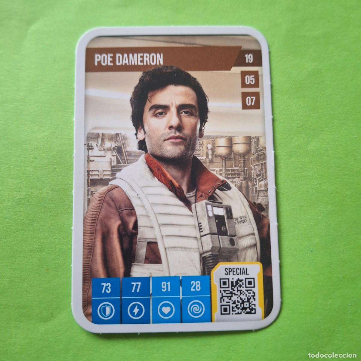 Collezionismo Figurine antiche: STAR WARS PUISSANTE EST LA FORCE - AUCHAN 2025 FRANCIA - CARTA CROMO CARD - 19 POE DAMERON