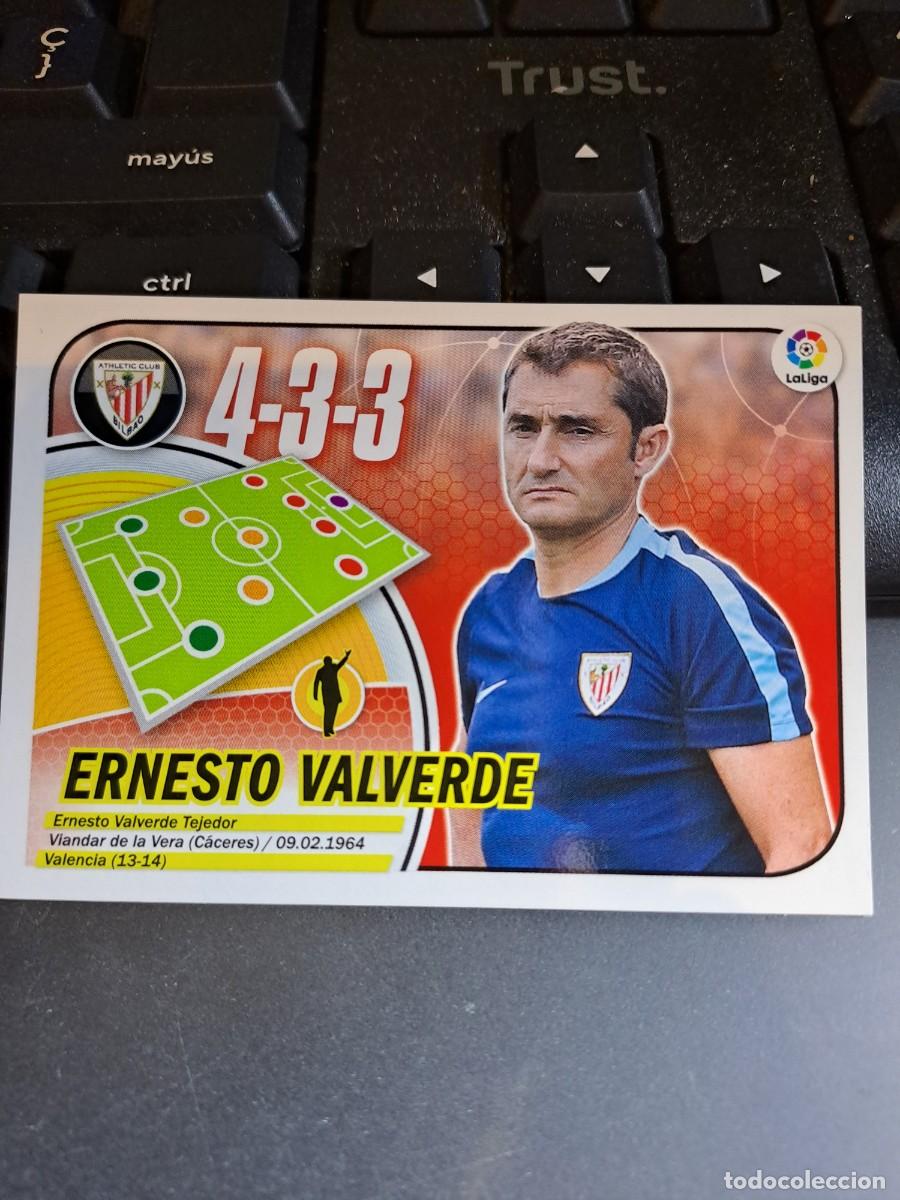 Coleccionismo Cromos antiguos: CROMO ERNESTO VALVERDE 4 ATHLETIC CLUB DE BILBAO LIGA 2016 2017 16 17 ESTE PANINI NUNCA PEGADO