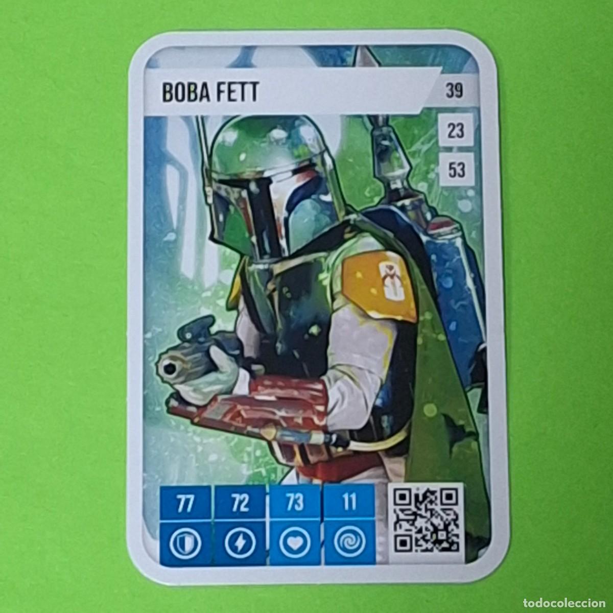 Coleccionismo Cromos antiguos: STAR WARS PUISSANTE EST LA FORCE - AUCHAN 2025 FRANCIA - CARTA CROMO CARD - 39 BOBA FETT