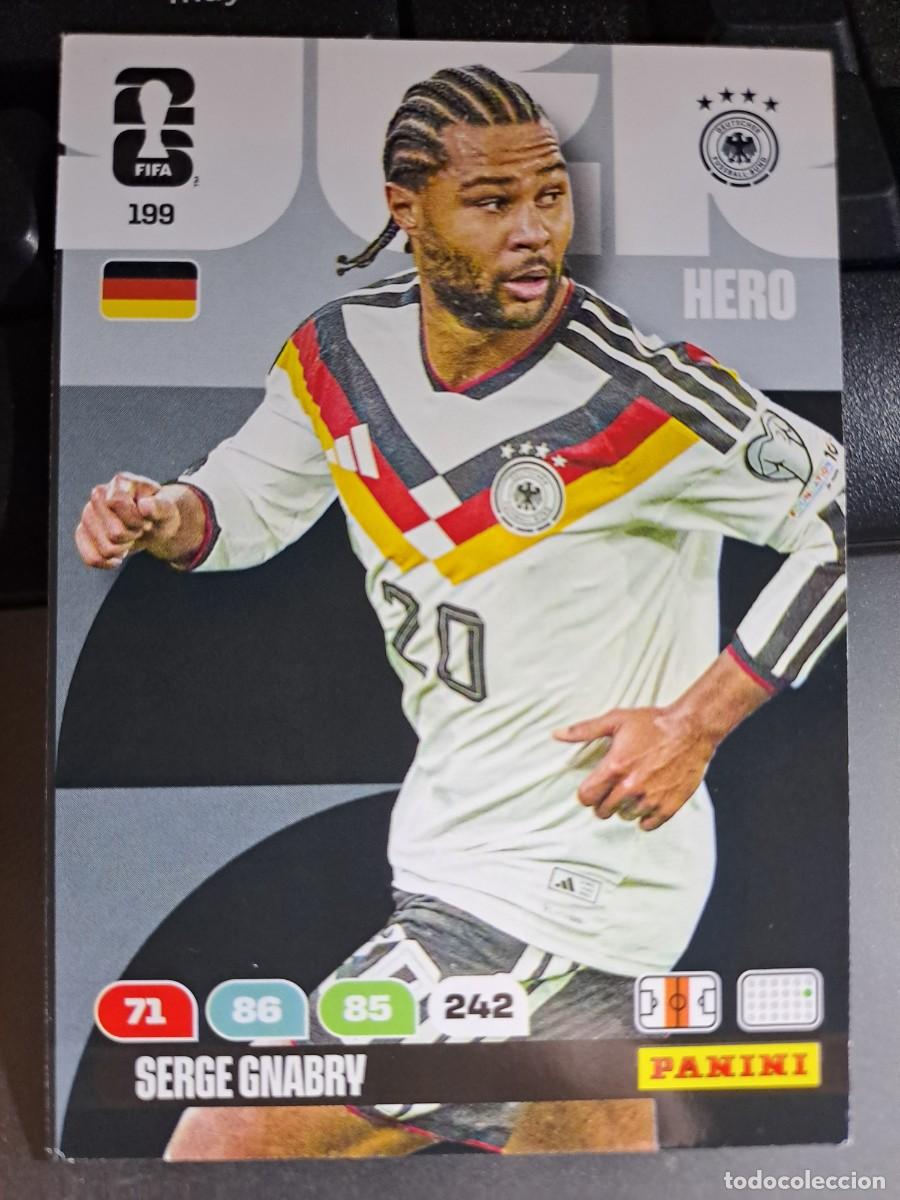 Coleccionismo Cromos antiguos: ADRENALYN XL SERGE GNABRY 199 ALEMANIA HERO FIFA WORLD CUP 2026 MUNDIAL PANINI