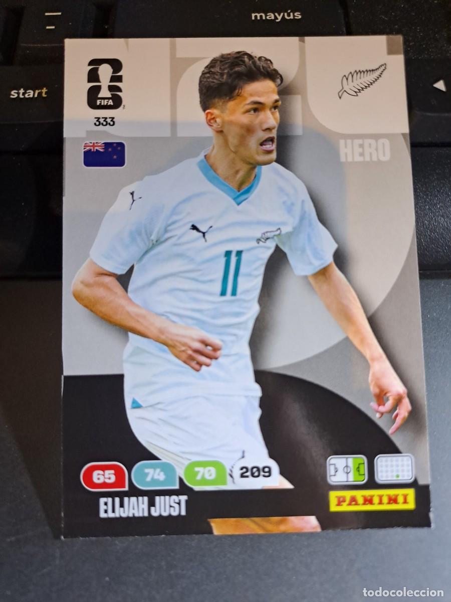 Coleccionismo Cromos antiguos: ADRENALYN XL ELIJAH JUST 333 NUEVA ZELANDA HERO FIFA WORLD CUP 2026 MUNDIAL PANINI