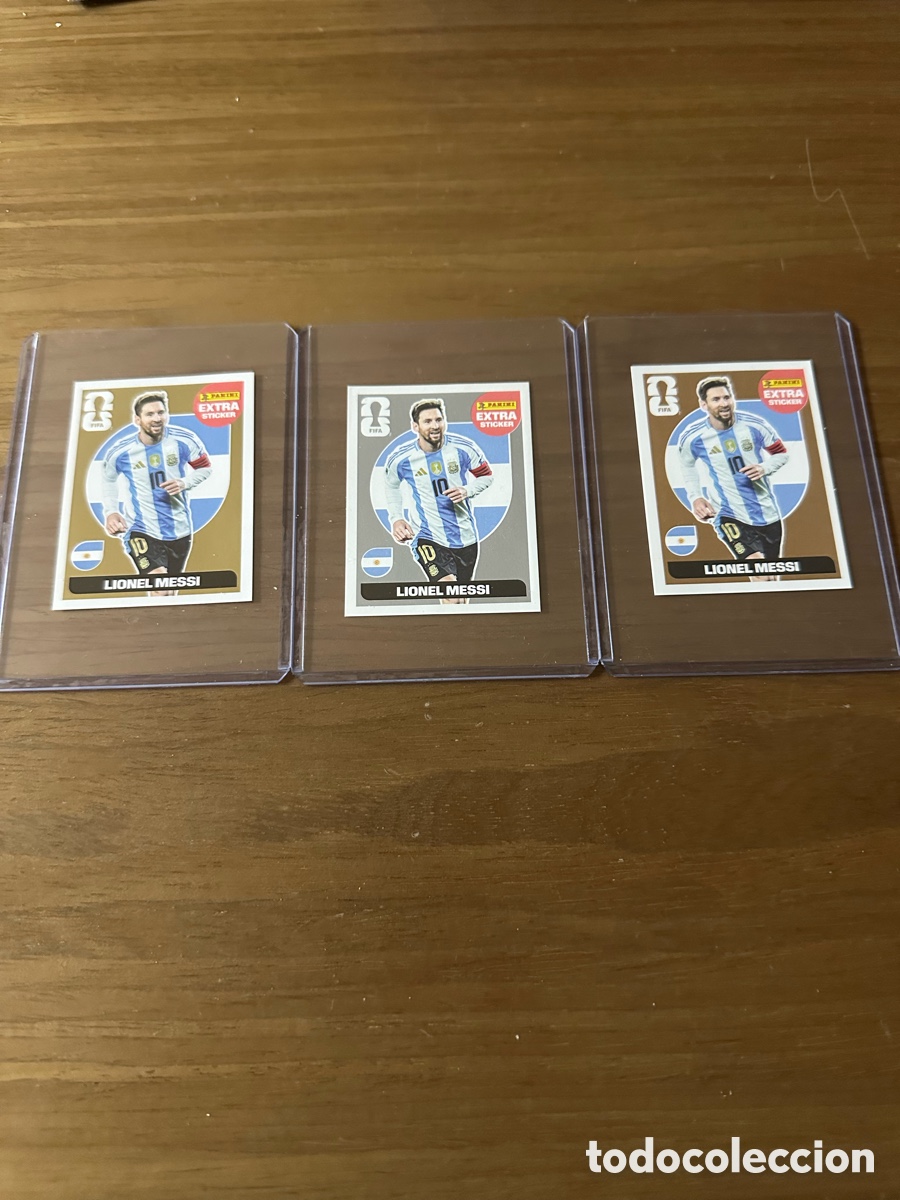 Coleccionismo Cromos antiguos: LOTE MESSI EXTRA STICKER MUNDIAL 2026