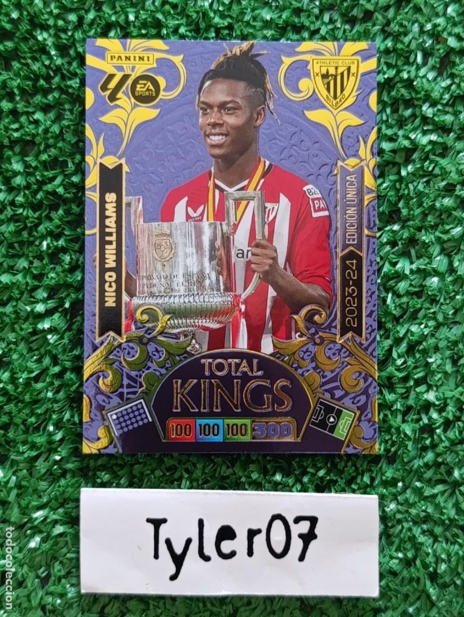 Coleccionismo Cromos antiguos: NICO WILLIAMS ATHLETIC BILBAO EDICION UNICA TOTAL KINGS ADRENALYN XL 2025 2026 25 26