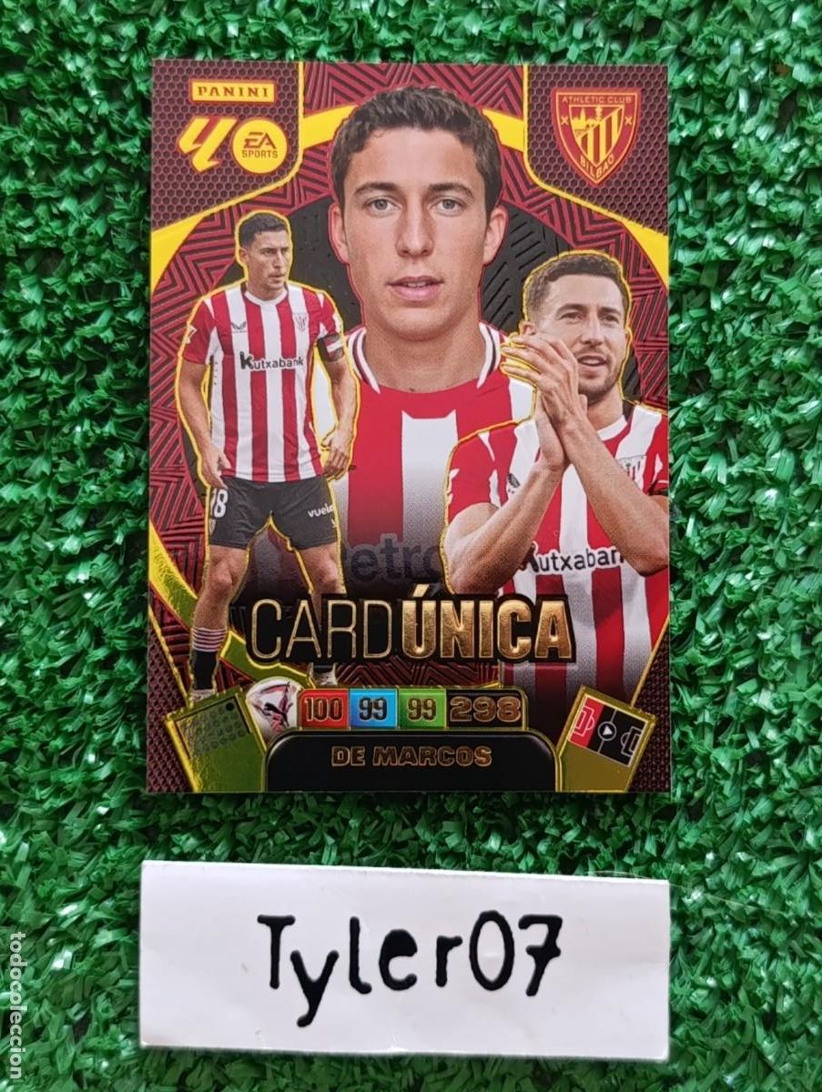 Coleccionismo Cromos antiguos: DE MARCOS ATHLETIC BILBAO CARD UNICA ADRENALYN XL 2025 2026 25 26