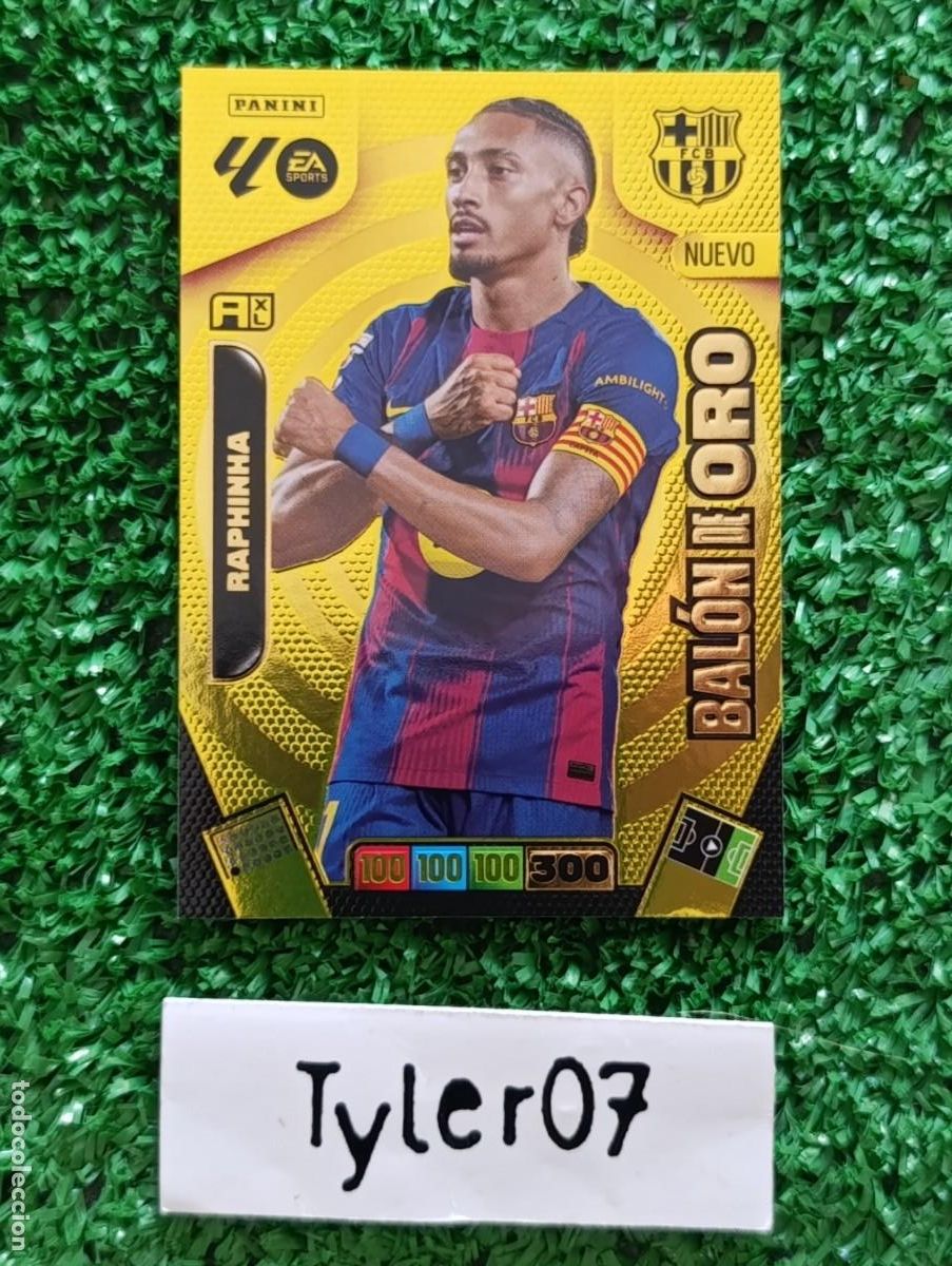 Coleccionismo Cromos antiguos: RAPHINHA BARCELONA BALON DE ORO ADRENALYN XL 2025 2026 25 26