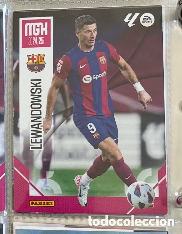 Coleccionismo Cromos antiguos: Lewandowski Carta FC BARCELONA MGK MEGACRACKS 2024 2025