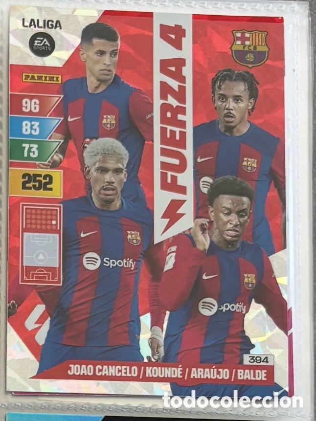 Coleccionismo Cromos antiguos: FUERZA 4 BARCELONA ADRENALYN LIGA 2023 2024