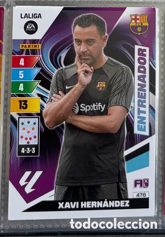 Coleccionismo Cromos antiguos: XAVI HERN&Aacute;NDEZ ENTRENADOR BARCELONA ADRENALYN XL LIGA 2023 2024