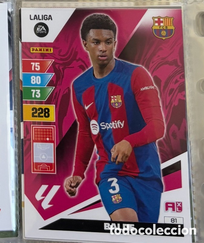 Coleccionismo Cromos antiguos: BALDE BARCELONA ADRENALYN XL LIGA 2023 2024