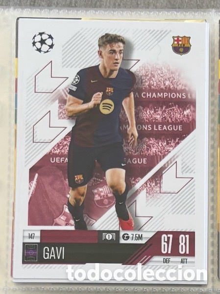Coleccionismo Cromos antiguos: GAVI Topps UEFA Champions League Match Attax 2024 2025 carta