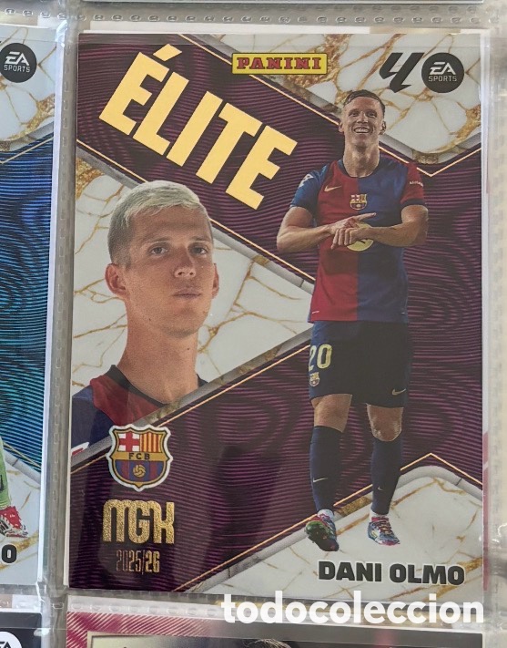 Coleccionismo Cromos antiguos: CARTA &Eacute;LITE DANI OLMO MGK MEGACRACK 2025 2026 FC BARCELONA