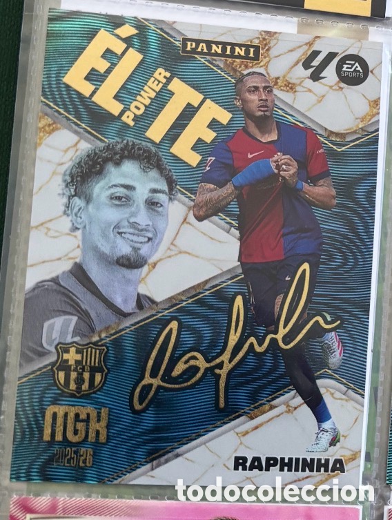 Coleccionismo Cromos antiguos: &Eacute;LITE POWER FIRMA RAPHINHA FC BARCELONA MGK MEGACRACK 2025 2026