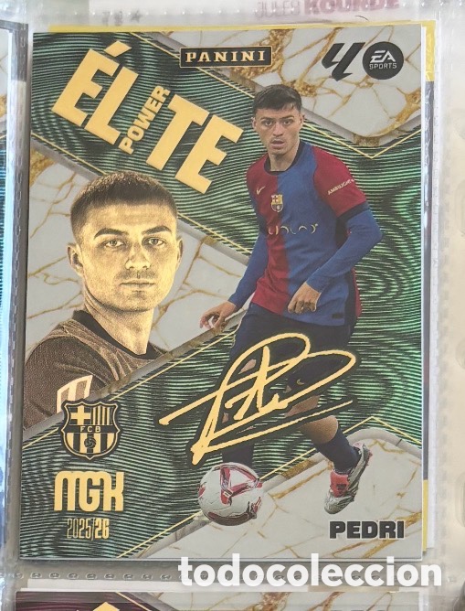 Coleccionismo Cromos antiguos: PEDRI &Eacute;LITE POWER FIRMA FC BARCELONA MGK MEGACRACK 2025 2026