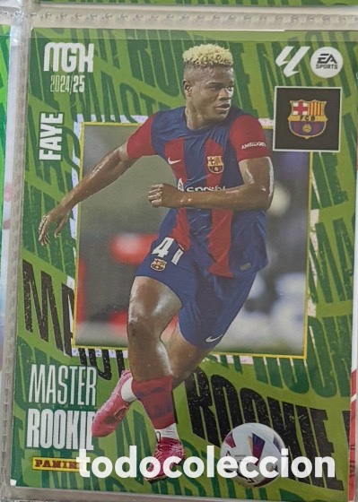 Coleccionismo Cromos antiguos: FAYE M&Aacute;STER ROOKIE FC BARCELONA MGK MEGACRACK 2024 2025