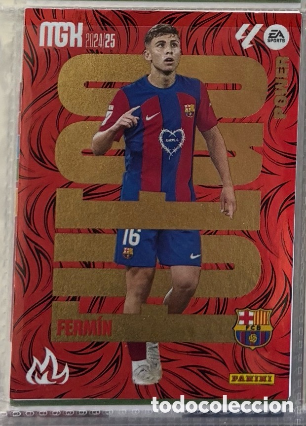 Coleccionismo Cromos antiguos: FERM&Iacute;N FUEGO POWER FC BARCELONA MGK MEGACRACK 2024 2025