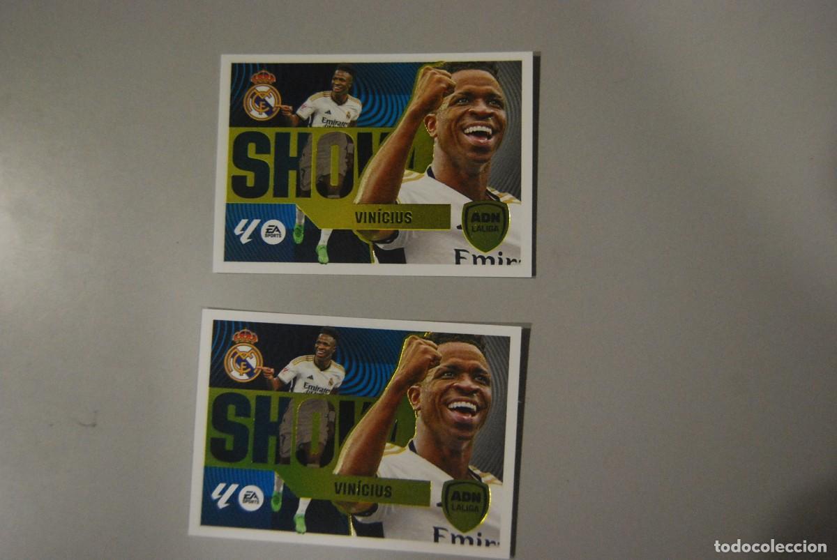 Coleccionismo Cromos antiguos: 2 CROMOS VINICIUS SHOW N&ordm; 14 LA LIGA ADN 2024-25 (VER FOTOS Y DESCRIPCION)