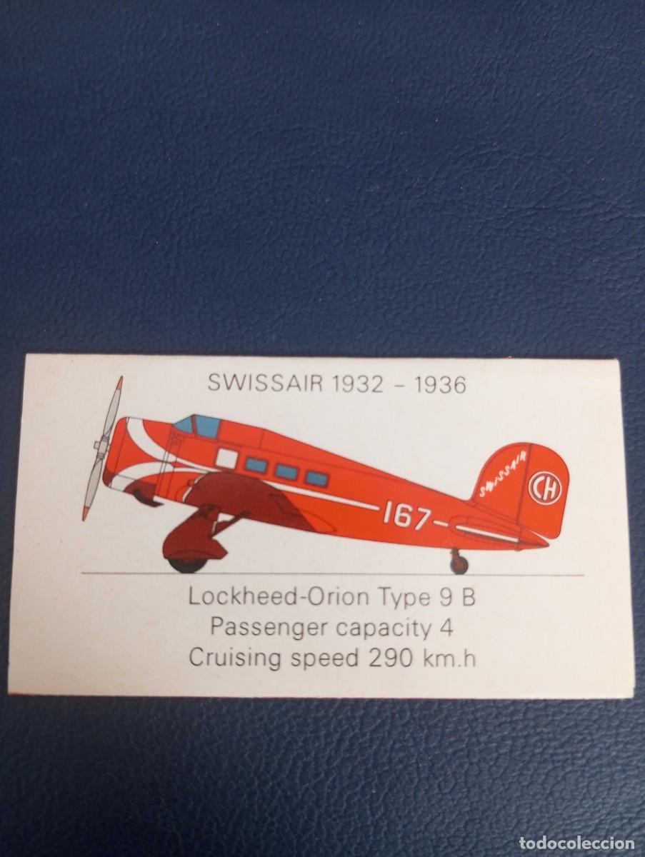Coleccionismo Cromos antiguos: ENVUELTA DE CHOCALATINA, CORREO AEREO SUIZO. LOCKHEED ORION 1932/6