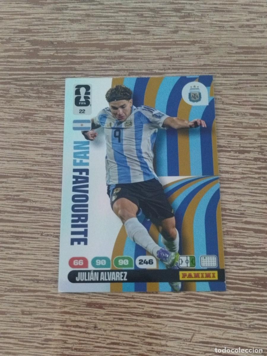 Coleccionismo Cromos antiguos: N&deg; 22 Julian Alvarez - Argentina - Fan Favourite - Adrenalyn XL Mundial 26 - Panini World Cup 2026