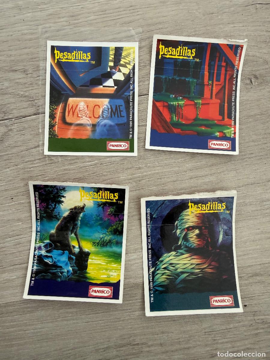 Coleccionismo Cromos antiguos: 4 cromos Pesadillas de Panrico