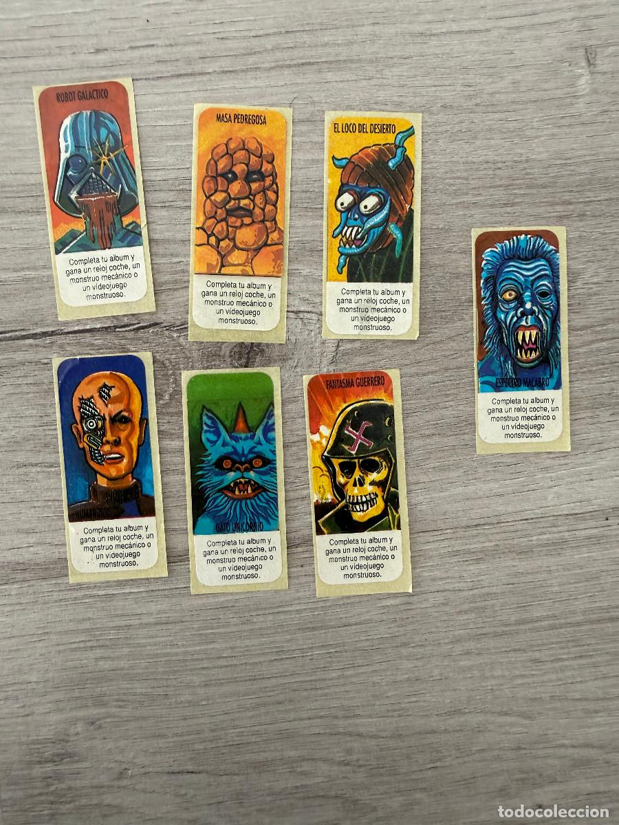 Coleccionismo Cromos antiguos: 7 pegatinas chicle Monstruos Monstruosos Regalos
