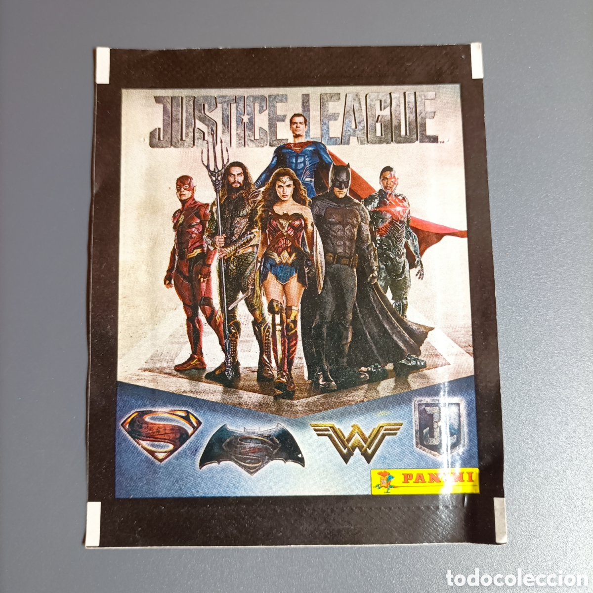 Coleccionismo Cromos antiguos: SOBRE VACIO. PANINI. JUSTICE LEAGUE