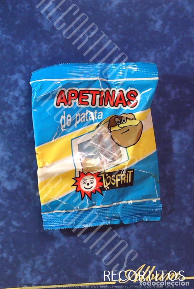 Coleccionismo Cromos antiguos: apetinas tosfrit bolsa de snack gusanitos patatas no matutano no risi