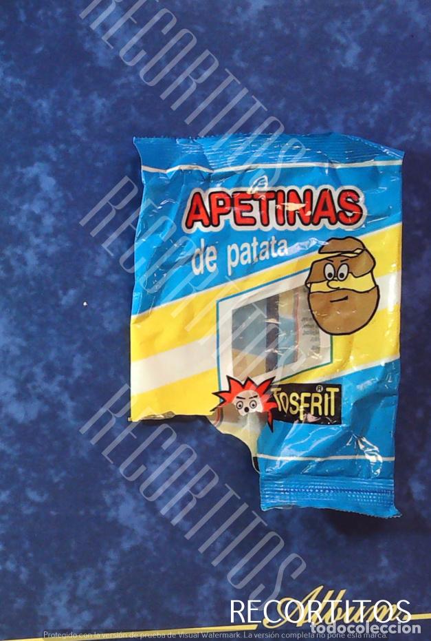 Coleccionismo Cromos antiguos: apetinas tosfrit bolsa de snack gusanitos patatas no matutano no risi