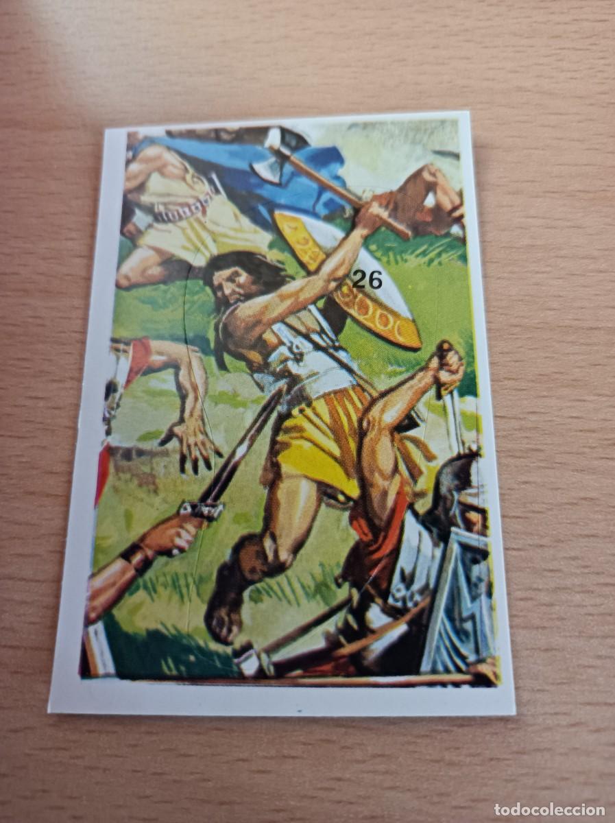 Colecionismo Cromos antigos: CROMO N&ordm; 26 BATALLAS HIST&Oacute;RICAS EDITORIAL COX SIN PEGAR COMPATIBLE CON DIFUSURA DE CULTURAS