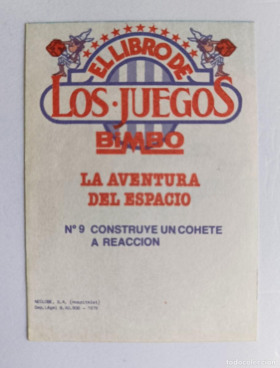Coleccionismo Cromos antiguos: CROMO - ALBUM - EL LIBRO DE LOS JUEGOS - BIMBO - LA AVENTURA DEL ESPACIO CROMO NUMERO 9 -1979