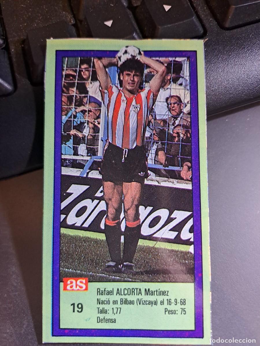 Coleccionismo Cromos antiguos: CROMO ALCORTA ALKORTA 19 ATHLETIC CLUB DE BILBAO LIGA 1989 1990 89 90 RECORTADO