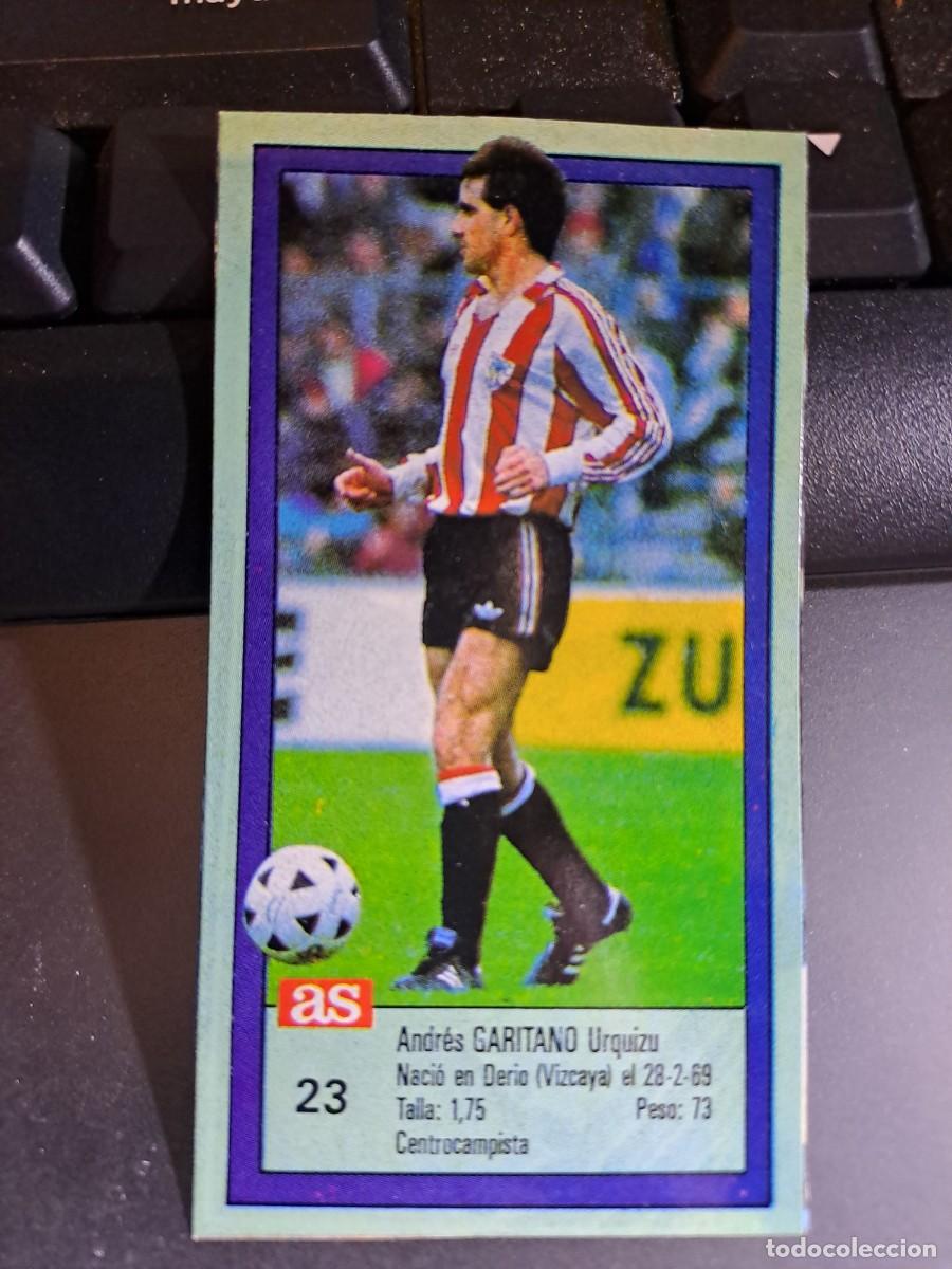 Coleccionismo Cromos antiguos: CROMO GARITANO 23 ATHLETIC CLUB DE BILBAO LIGA 1989 1990 89 90 DIARIO AS ASES RECORTADO