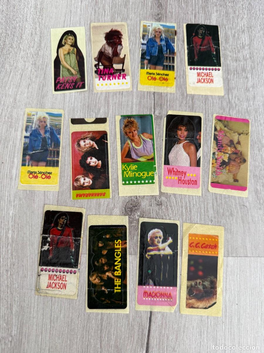 Coleccionismo Cromos antiguos: 12 pegatinas chicle M&uacute;sica - Grupos - Rock