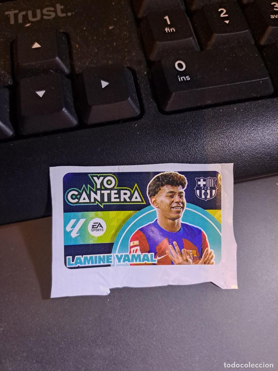 Coleccionismo Cromos antiguos: CROMO CHICLE LIGA LAMINE YAMAL YO CANTERA BARCELONA 24 25 2024 2025 ESTE PANINI NUNCA PEGADO