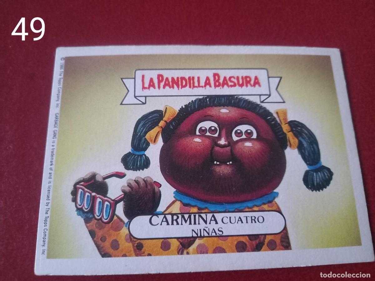 Coleccionismo Cromos antiguos: Cromo n.49 la pandilla basura (album azul) sin pegar