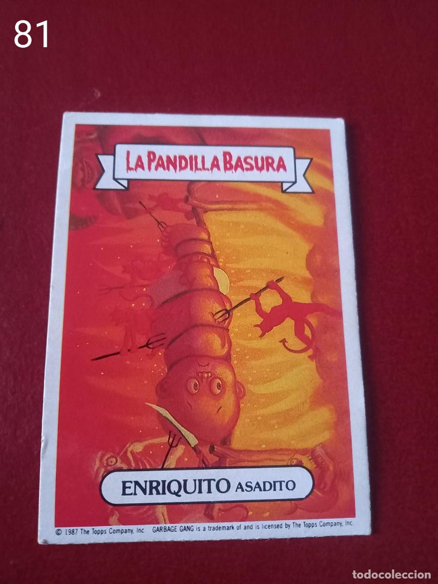 Coleccionismo Cromos antiguos: Cromo n.81 la pandilla basura (album azul) sin pegar