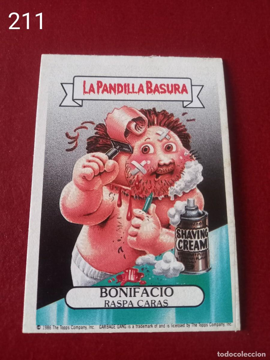 Coleccionismo cromos antiguos: Cromo n.211 la pandilla basura (album azul) sin pegar