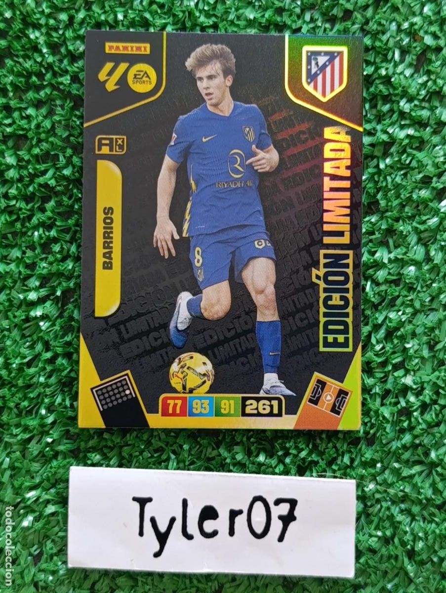 Coleccionismo Cromos antiguos: BARRIOS ATLETICO DE MADRID EDICION LIMITADA ADRENALYN XL 2025 2026 25 26